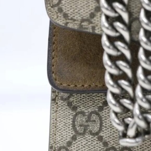 GUCCI Dionysus GG Supreme Small Beige Shoulder Bag - Picture 5 of 15